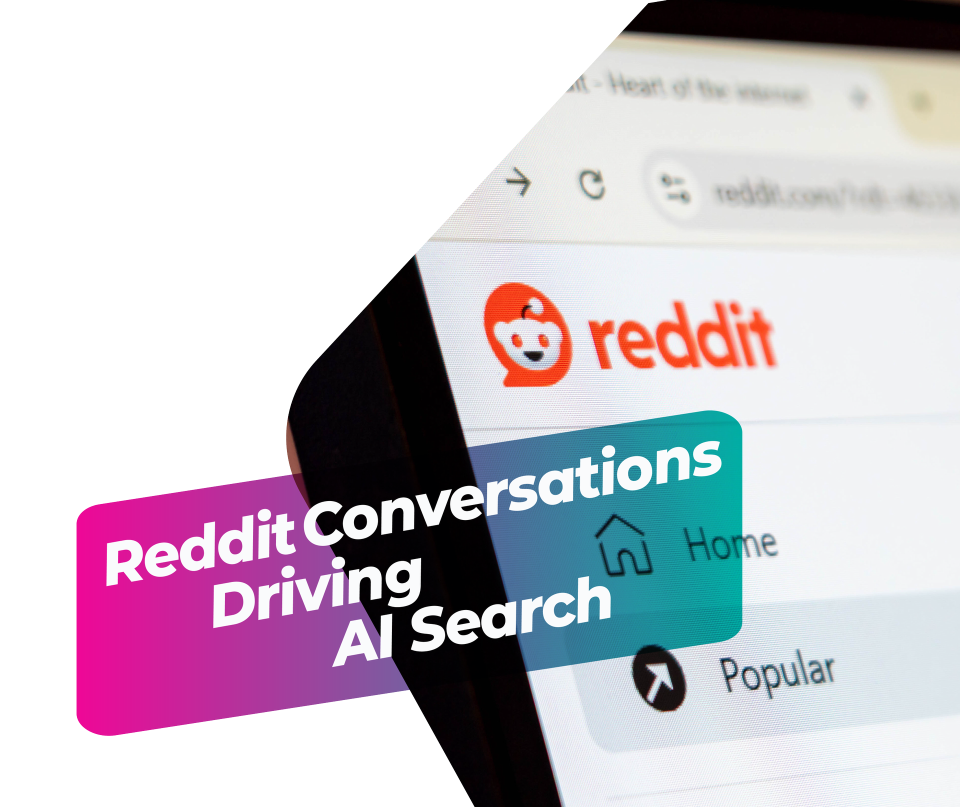 Smiling marketer holding a cassette tape labeled content marketing in an urban street setting