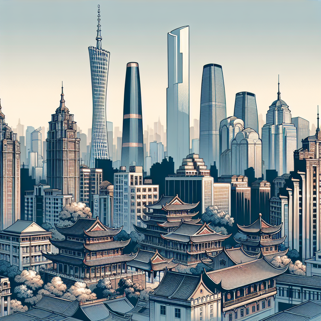 Urban view of Guangzhou, China